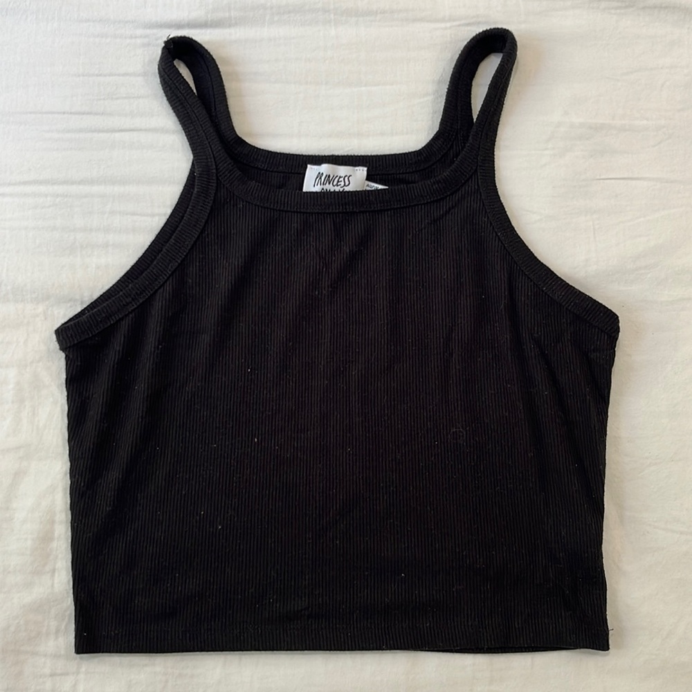 PRINCESS POLLY BLACK TANK TOP